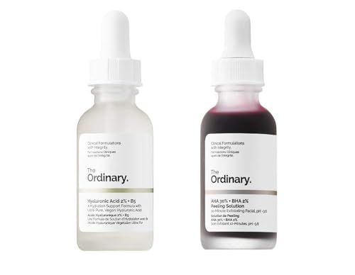 The Ordinary Peeling Solution And Hyaluronic Face Serum! AHA 30% + BHA 2%, Hyaluronic Acid 2% + B5! Help Fight Visible Blemishes And Improve The Look Of Skin Texture & Radiance!