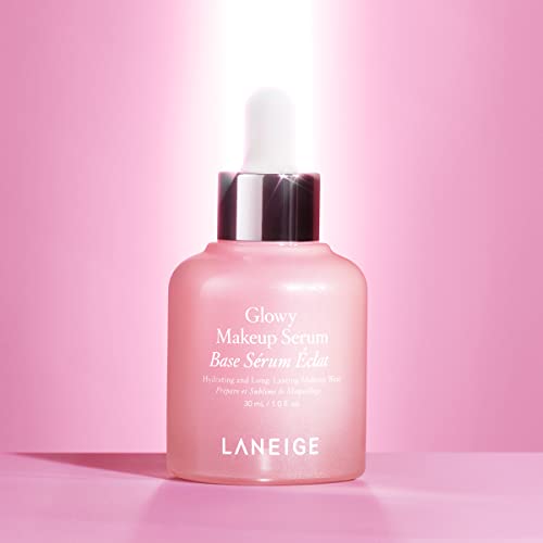 LANEIGE Glowy Makeup Serum: Makeup Primer, Hydrating Face Serum for Visbly Smooth & Glowy Dewy Skin, Highlighting