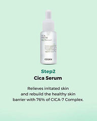 COSRX CICA Relief Kit | Toner, Serum, Cream with Centella Asiatica | Sensitive Skin, Soothing, Moisturizing | Travel Size Set, Gift Set, Korean Skincare, Not Tested on Animals, Paraben Free