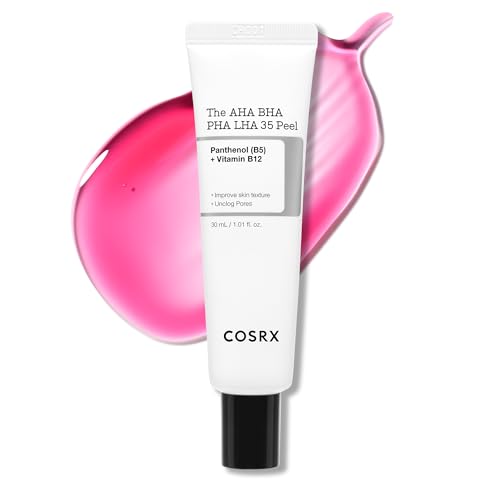 COSRX AHA BHA PHA LHA 35% Peel 1.01 fl. oz / 30 ml, Chemical Exfoliating Peeling Gel for Dull, Rough, Oily Skin with Clogged Pored & Dead Skin Cells, Highly Concentrated, Korean Skincare, Paraben Free