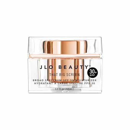 JLO BEAUTY That Big Screen Broad Spectrum SPF 30 Moisturizer | Hydrates, Protects, Luminizes, Soothes For Smooth, Dewy & Glowing Skin | 1.7 Fl Oz