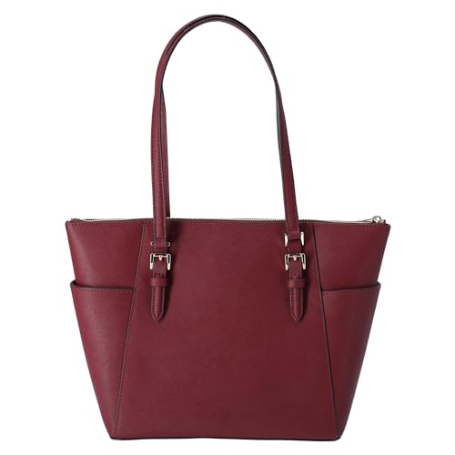 Michael Kors Charlotte Large Top Zip Tote (Dark Cherry)