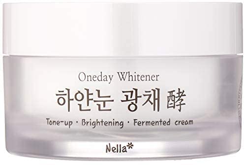 Nella Whitening and Brightening Tone-Up Cream, Fermented Natural Ingredients, Korean Beauty, 50 ml