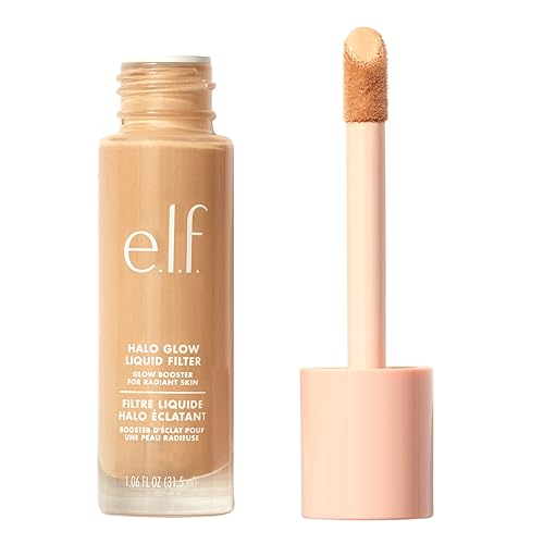 e.l.f. Halo Glow Liquid Filter, Complexion Booster For A Glowing, Soft-Focus Look, Infused With Hyaluronic Acid, Vegan & Cruelty-Free, 5 Medium/Tan