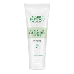 Mario Badescu Botanical Exfoliating Scrub for All Skin Types, Face Scrub with Ivory Palm Seeds & Green Tea Extract, Gentle Exfoliating Face Wash, 3.4 Fl Oz