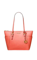 Michael Kors Charlotte Large Top Zip Tote, Tea Rose