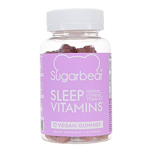 SugarbearPro Sleep Aid Gummies for Adults with Melatonin 4mg, Magnesium, L-Theanine, 5 HTP, B6, Valerian Root - Vegan Sleep Vitamins (1 Month Supply)
