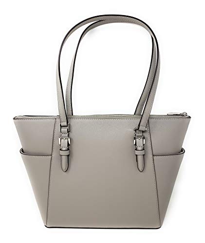 Michael Kors Charlotte Large Top Zip Tote Pearl Grey