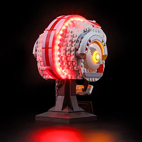 BRIKSMAX Led Lighting Kit for Star Wars Luke Skywalker(Red Five) Helmet - Compatible with Lego 75327 Building Blocks Model- Not Include The Lego Set