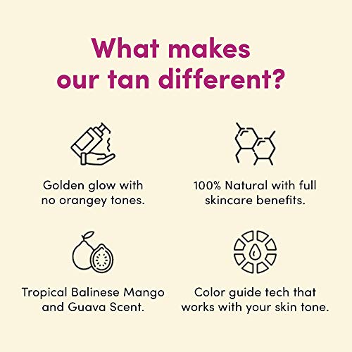 Coco & Eve Self Tanner Mousse Kit - (Medium) All Natural Sunless Instant Self Tanning Lotion with Bronzer & Mitt Applicator | Sunny Honey Bali Bronzing Kit