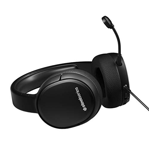 SteelSeries Arctis 1 Wired Gaming Headset – Detachable Clearcast Microphone – Lightweight Steel-Reinforced Headband – for PC, PS4, Xbox, Nintendo Switch and Lite, Mobile,Black