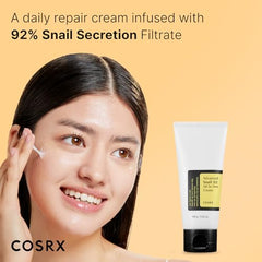 COSRX Snail Mucin 92% Moisturizer, Daily Repair Face Gel Cream Tube Type for Dry, Sensitive Skin, Not Tested on Animals, No Parabens, No Sulfates, No Phthalates, Korean Skincare (3.52Fl Oz / 100g)