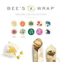 Bee's Wrap Reusable Beeswax Food Wraps Made in the USA, Eco Friendly Beeswax Wraps for Food, Sustainable Food Storage Containers, Organic Cotton Food Wrap, XL Bread Wrap for Homemade Bread, Honeycomb