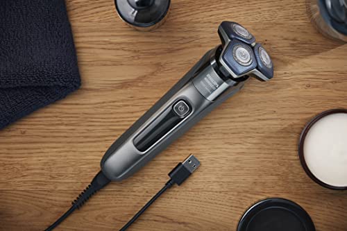 Philips Norelco Shaver 7200, Rechargeable Wet & Dry Electric Shaver with SenseIQ Technology and Pop-up Trimmer, S7887/82