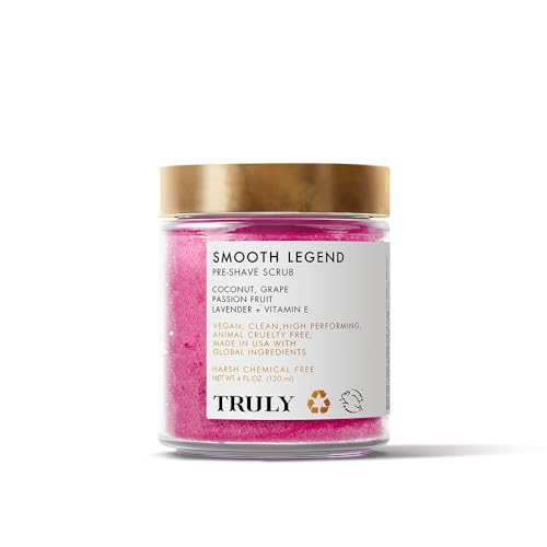 Truly Beauty Pre-Shave Exfoliator for Bikini Area - Ingrown Hair Treatment and Body Scrub - Bikini Exfoliating Scrub - 4 OZ