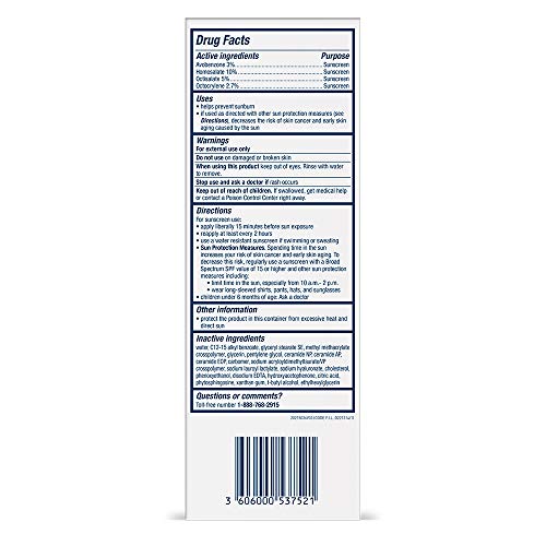 CeraVe Ultra-Light Moisturizing Lotion With SPF 30| Daily Face Moisturizer with SPF | Formulated with Hyaluronic Acid & Ceramides | Broad Spectrum SPF | Oil Free | Matte Finish | 1.7 Ounce