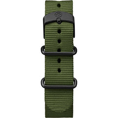 Timex Men's Expedition Scout 40mm Watch – Black Case Cream Dial with Green Fabric Strap