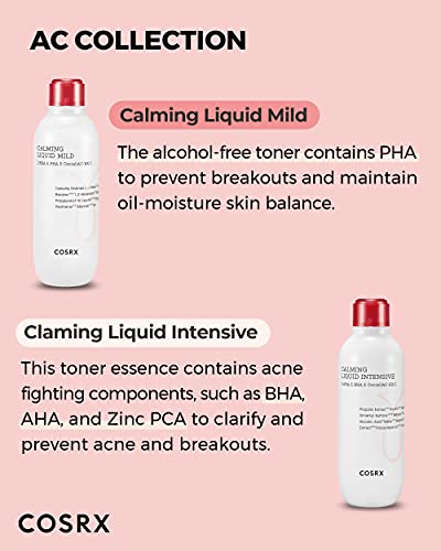 COSRX Acne Calming Liquid Mild, 4.22 fl.oz / 125ml | Alcohol Free Gentle Toner | Korean Skincare, Animal Testing Free, Paraben Free