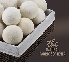 Handy Laundry, Wool Dryer Balls - XL Natural Fabric Softener, Reusable Reduces Wrinkles & Saves Drying Time, The Large Dryer Ball is a Better Alternative to Plastic Balls & Liquid Softener, Pack of 4