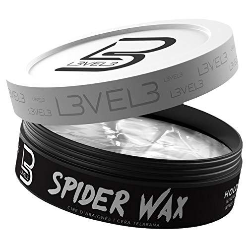 L3 Level 3 Spider Wax - Long Lasting and Strong Hold Improve your Hair Volume and Texture - Level Three Hair Wax for Men (150 ML, Spider Wax)
