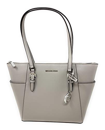 Michael Kors Charlotte Large Top Zip Tote Pearl Grey