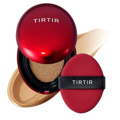 TIRTIR Mask Fit Red Cushion Foundation | Japan's No.1 Choice for Glass skin, Long-Lasting, Lightweight, Buildable Coverage, Semi-Matte (43N Deep Cocoa, 0.63 Fl Oz (Pack of 1))