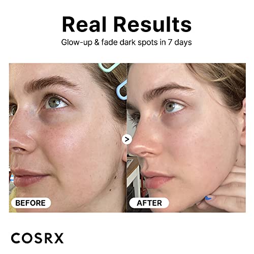 COSRX Pure Vitamin C 23% Serum with Vitamin E & Hyaluronic Acid, Brightening & Hydrating Facial Serum for Fine Lines, Uneven Skin Tone & Dull Skin, 0.7oz/20g, Korean Skincare