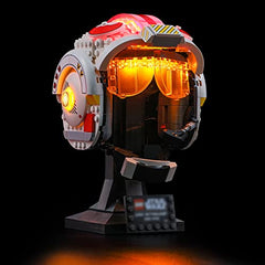 BRIKSMAX Led Lighting Kit for Star Wars Luke Skywalker(Red Five) Helmet - Compatible with Lego 75327 Building Blocks Model- Not Include The Lego Set