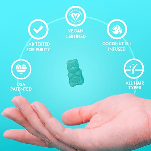 SugarbearPro Hair Vegan Vitamin Gummies for Luscious Hair with Biotin, Vitamin E, B12, Iodine, Folic Acid, Inositol, Coconut Oil - Hair and Nails Supplement for Women & Men (2 Month + Bonus Gift)