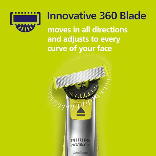 Philips Norelco Genuine OneBlade 360 Blade Replacement Blades New Version, 2 Count, QP420/80 (Replaces version QP220/80)
