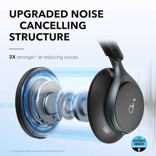 Space One Active Noise Cancelling Headphones by Anker - 40H Playtime, LDAC Hi-Res Audio, Bluetooth 5.3, Clear Calls