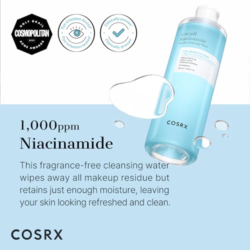 COSRX Low pH Niacinamide Micellar Cleansing Water (13.52fl.oz/400ml)