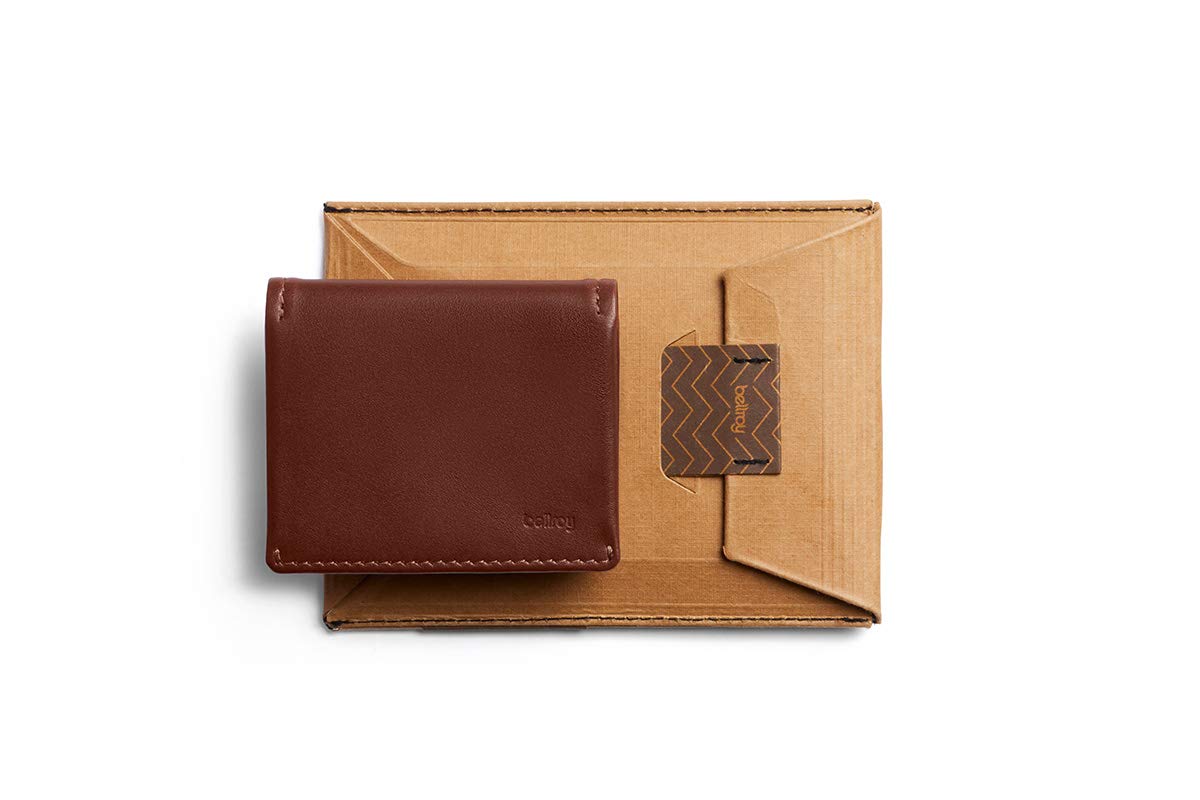 Bellroy Slim Sleeve (Slim Bifold Leather Wallet) - Charcoal - Cocoa Java