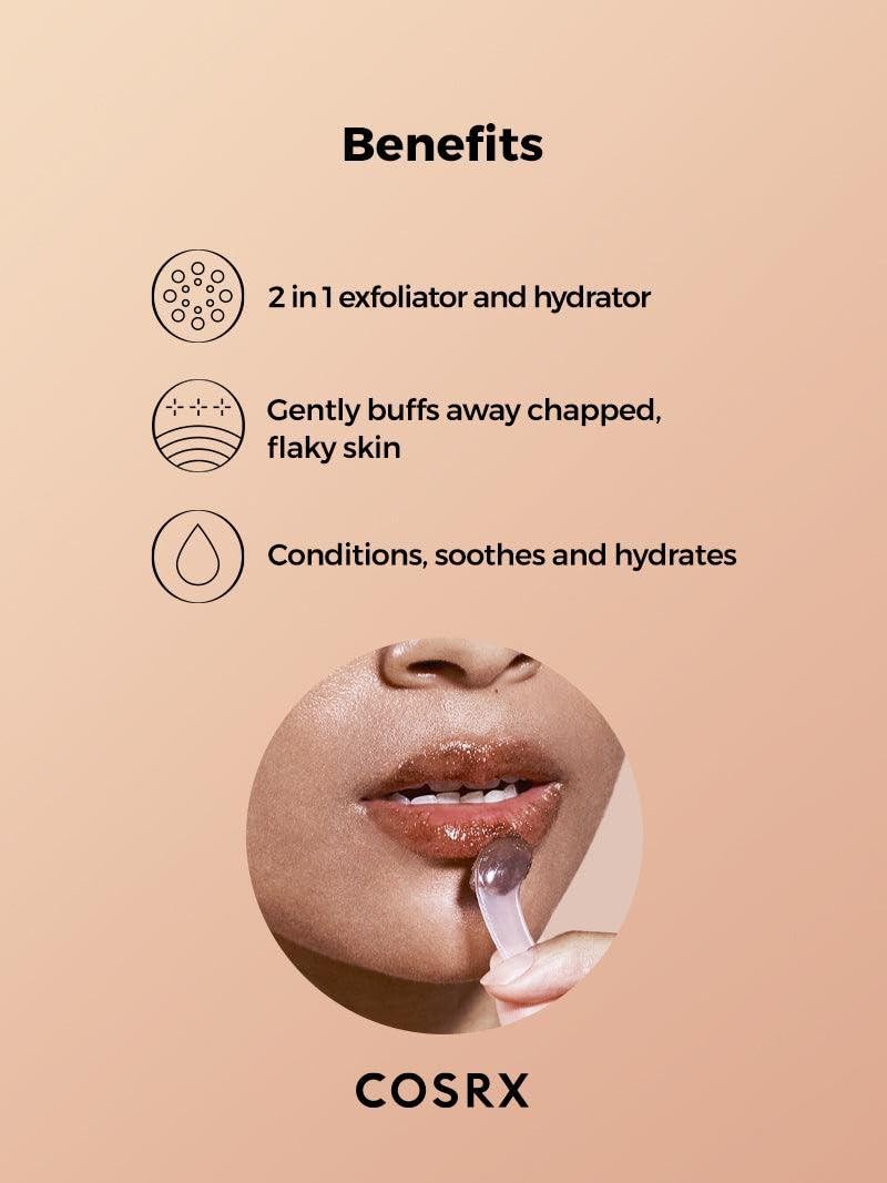 COSRX Lip Care Balm for Dry Chapped Lips, Enriched with Shea Butter, Sleeping Mask, Korean Skincare, Animal Testing-Free, Artificial Fragrance-Free, Parabens-Free (Lip Scrub)