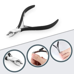 Cuticle Nipper with Cuticle Pusher-Professional Grade Stainless Steel Cuticle Remover