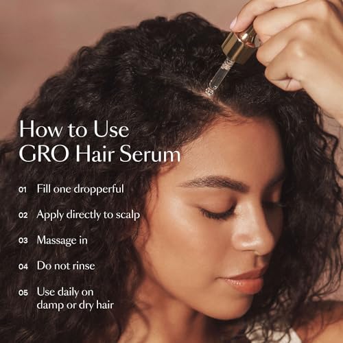 VEGAMOUR GRO Hair Serum 3-Pack, Stock Up & Save On 3-Month Supply, Get Thicker, Fuller Looking Hair In As Soon As 90 Days, Bergamot Scent, 1 fl. oz. each
