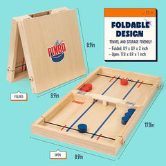 PINBO: The Classic Slingshot Game - Fast Action Two Player Foldable Game for Ages 6 and Up. Spare Parts Included