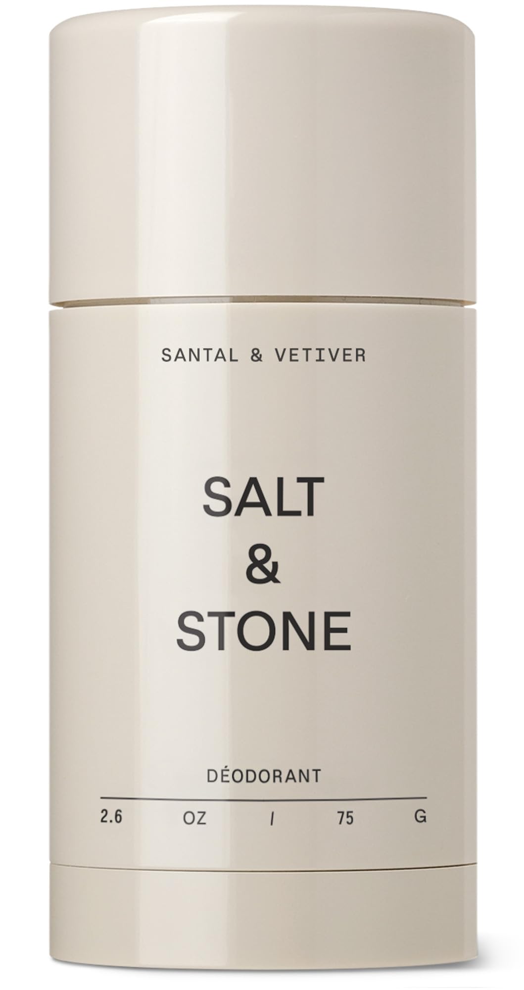 SALT & STONE Natural Deodorant - Santal & Vetiver | Extra Strength Natural Deodorant for Women & Men | Aluminum Free with Seaweed Extracts, Shea Butter & Probiotics | Free From Parabens & Sulfates