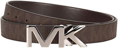 Michael Kors Box Jet Set Men's 4 In 1 Signature Leather Gift Set Belt, Brown/Black - One Size