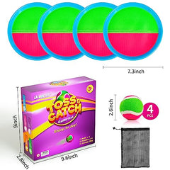 Qrooper Kids Toys Toss and Catch Game Set - Beach Toys Pool Toys Outdoor Toys for Kids Ages 4-8, Classic Outdoor Games, Beach Games, Yard Games for Kids Adults Family Outside Games