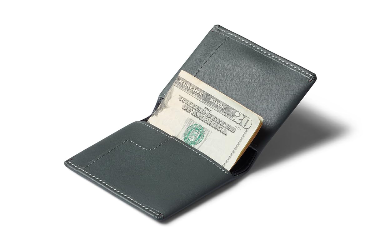 Bellroy Slim Sleeve, slim leather wallet (Max. 8 cards and bills) - Everglade