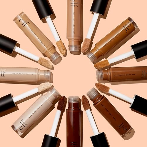 e.l.f. 16HR Camo Concealer, Full Coverage, Highly Pigmented Concealer With A Matte Finish, Crease-proof, Vegan & Cruelty-Free, Medium Sand, 0.2 Fl Oz