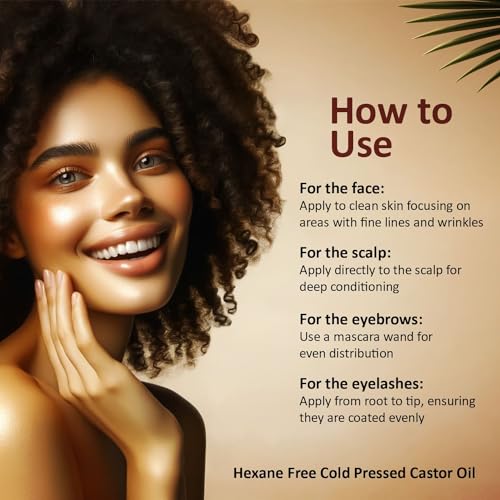 INFINA ESSENTIALS Pure Castor Oil Cold Pressed Hexane Free - Castor Oil Glass Bottle, Cold Pressed Castor Oil for Hair Growth, Face, Scalp, Skin, & Eyelashes - Nourish & Moisturize - 16 fl oz