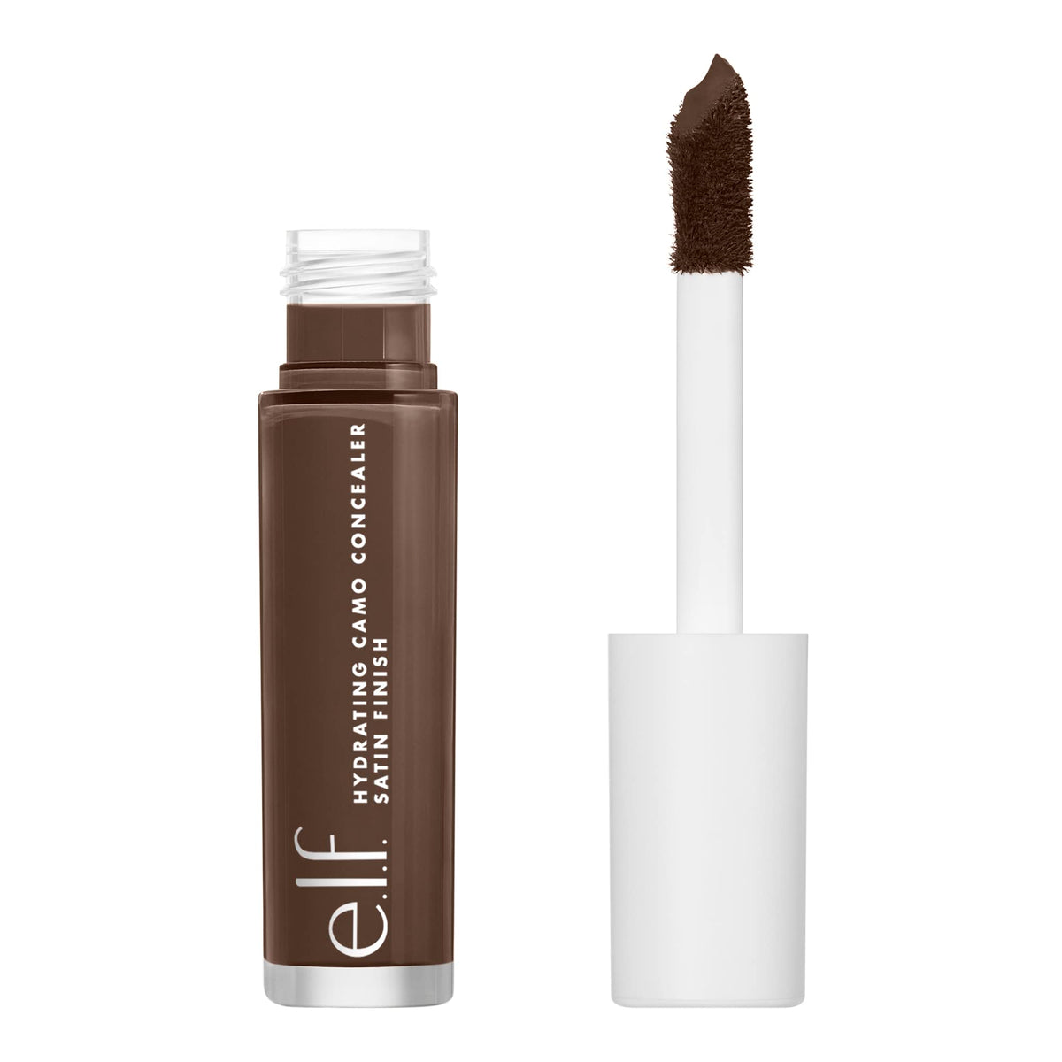 e.l.f. Hydrating Camo Concealer, Satin Finish, Conceals, Corrects & Highlights, Rich Walnut, 0.203 Fl Oz (6mL)