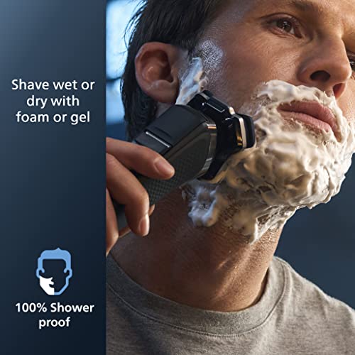 Philips Norelco Shaver 7200, Rechargeable Wet & Dry Electric Shaver with SenseIQ Technology and Pop-up Trimmer, S7887/82