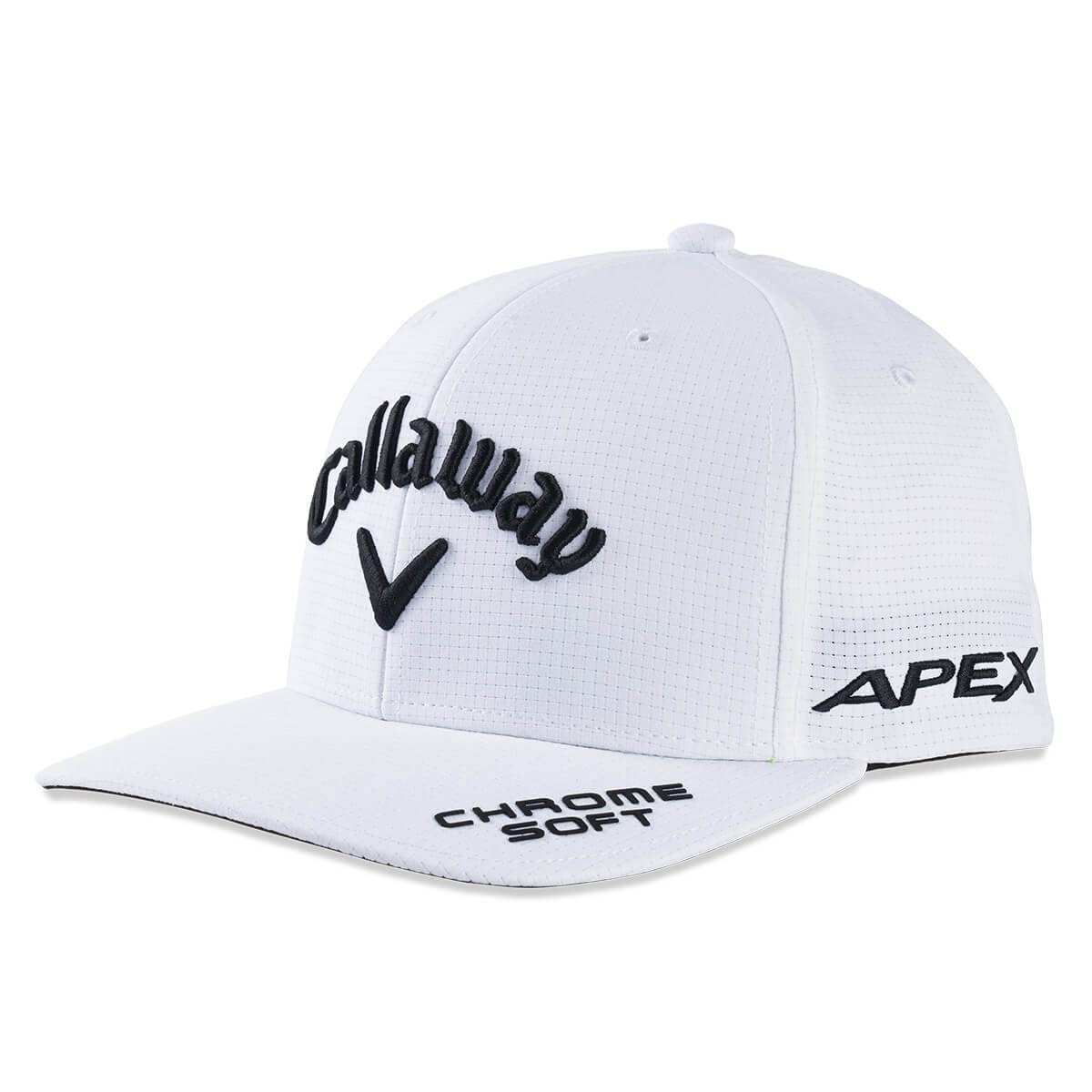 Callaway Golf Performance Pro Tour Cap Collection Headwear (OS, White/Black)