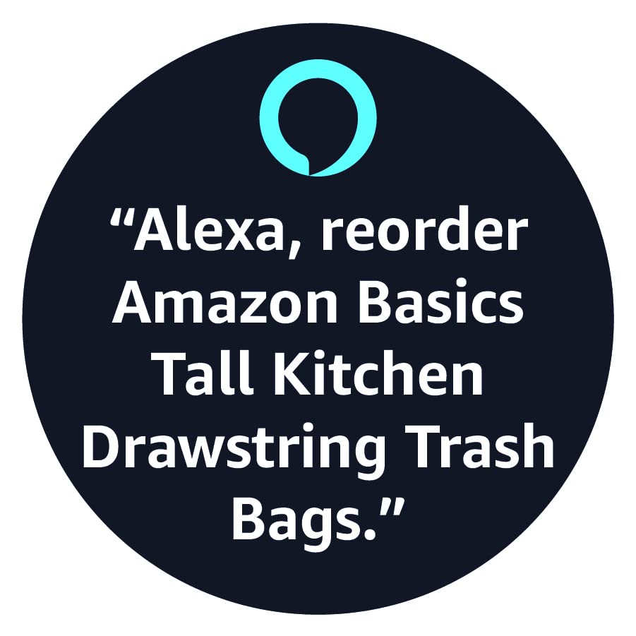 Amazon Basics Tall Kitchen Drawstring Trash Bags, Clean Fresh Scent, 13 Gallon, 45 Count