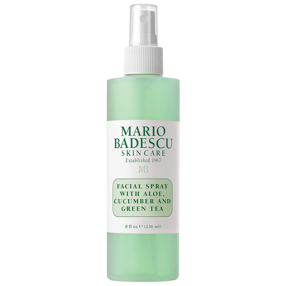 Mario Badescu Facial Spray with Aloe, Cucumber and Green Tea for All Skin Types | Face Mist that Hydrates & Invigorates | 8 FL OZ