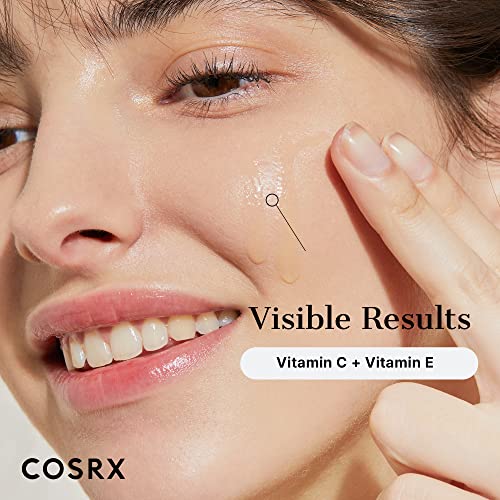 COSRX Pure Vitamin C 23% Serum with Vitamin E & Hyaluronic Acid, Brightening & Hydrating Facial Serum for Fine Lines, Uneven Skin Tone & Dull Skin, 0.7oz/20g, Korean Skincare