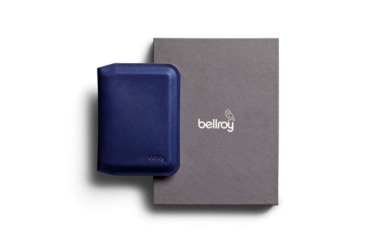 Bellroy Apex Slim Sleeve (Slim Bifold Leather Wallet, RFID Protected) - Indigo